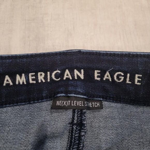 American Eagle Women's Jeans Sz 0 Short High Rise Stretch Jegging Lot of 2 Y2K - Picture 6 of 10